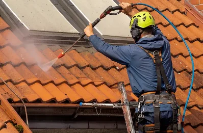 Démoussage et hydrofuge de toiture à Massels